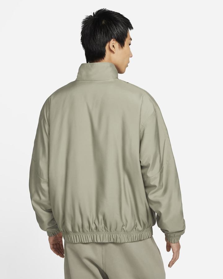 Chaquetas Nike Solo Swoosh Satin Bomber Hombre Blancas | VZCWN-7506