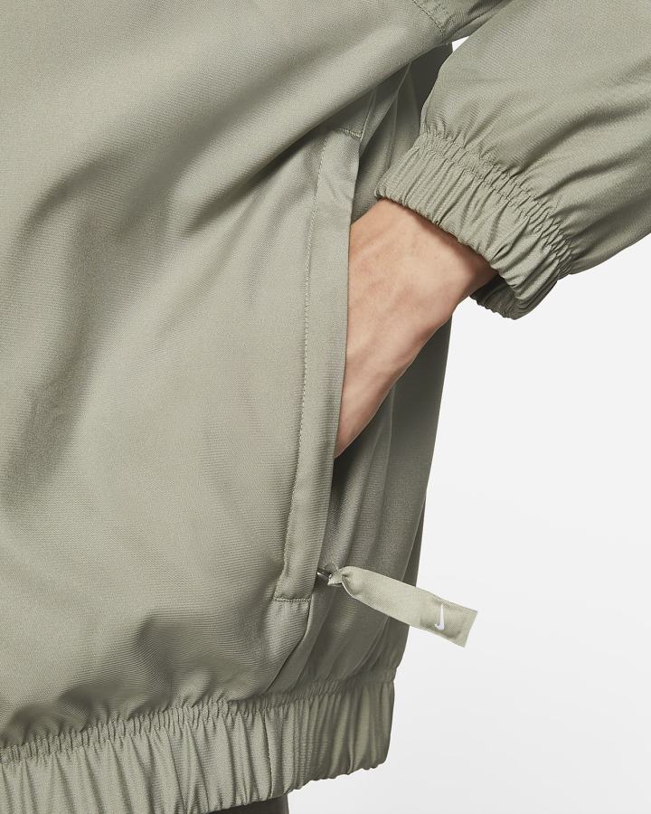 Chaquetas Nike Solo Swoosh Satin Bomber Hombre Blancas | VZCWN-7506