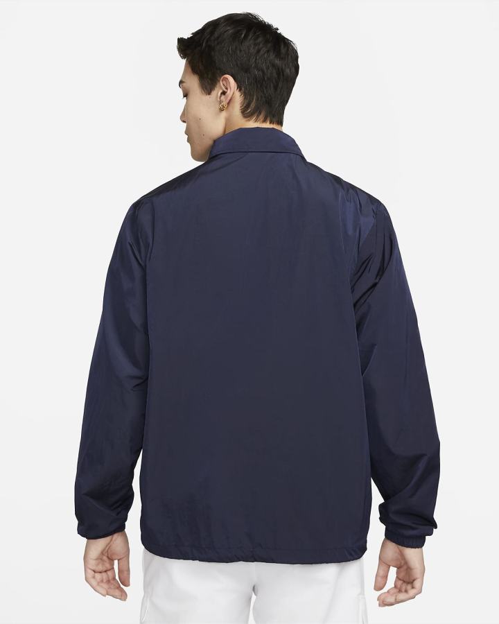 Chaquetas Nike Sportswear Authentics Coaches Hombre Azul Marino Blancas | ESFZM-5178