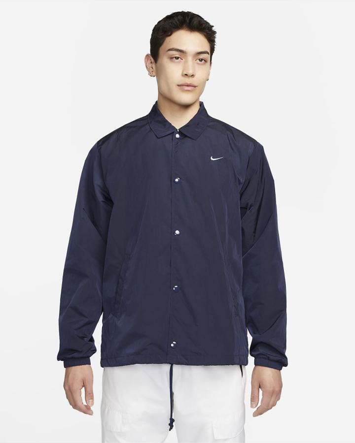 Chaquetas Nike Sportswear Authentics Coaches Hombre Azul Marino Blancas | ESFZM-5178