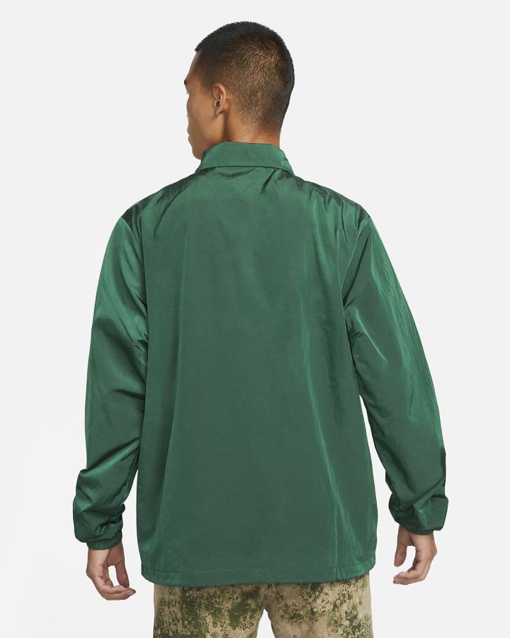 Chaquetas Nike Sportswear Authentics Coaches Hombre Verde Blancas | HBIOF-0729