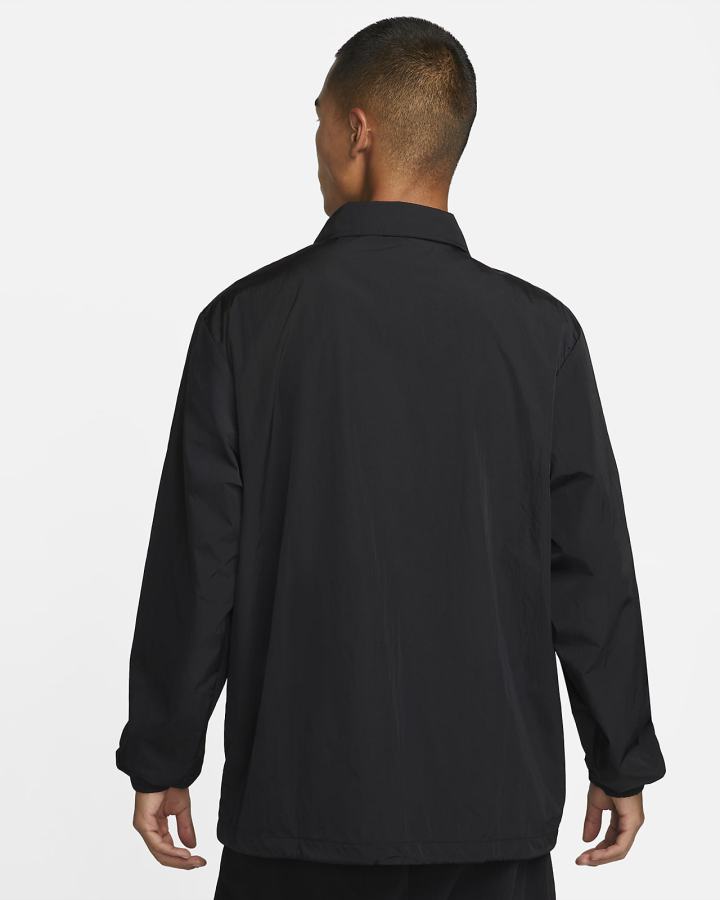 Chaquetas Nike Sportswear Authentics Coaches Hombre Negras Blancas | IGJFX-2074