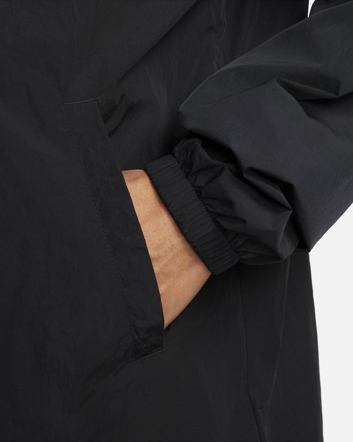 Chaquetas Nike Sportswear Authentics Coaches Hombre Negras Blancas | IGJFX-2074