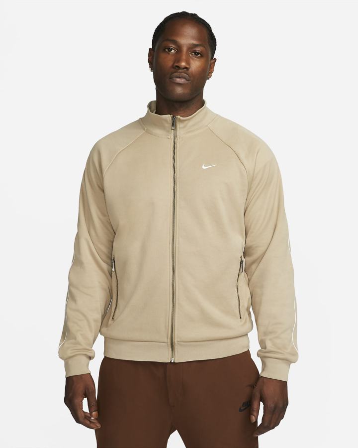 Chaquetas Nike Sportswear Authentics Track Hombre Kaki Blancas | QKSNB-8054