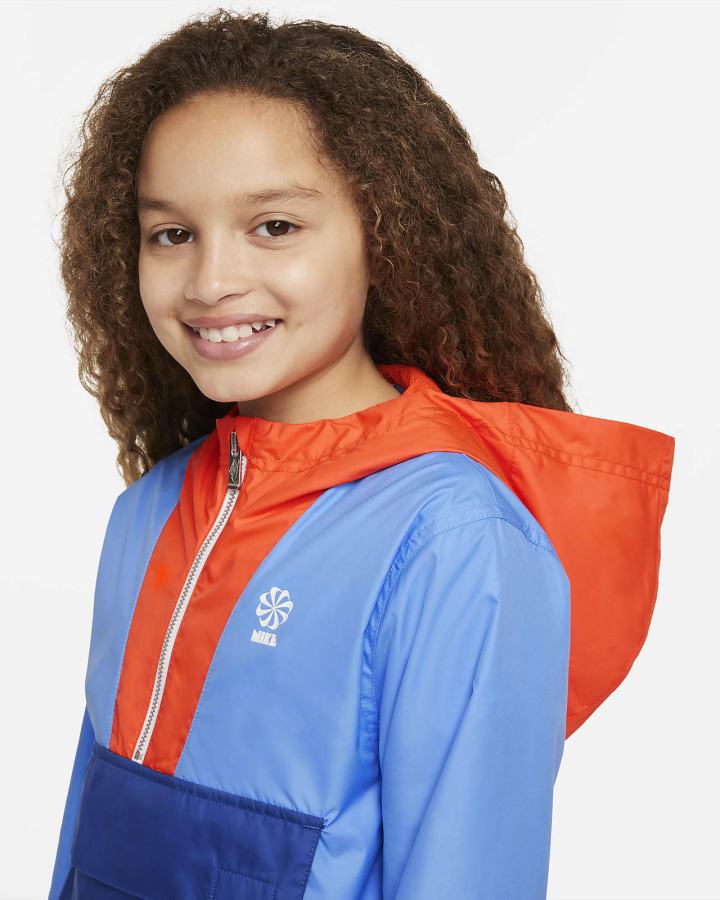 Chaquetas Nike Sportswear Circa 72 Kids Niño Azules Naranjas Azul Real | GNZMV-3915