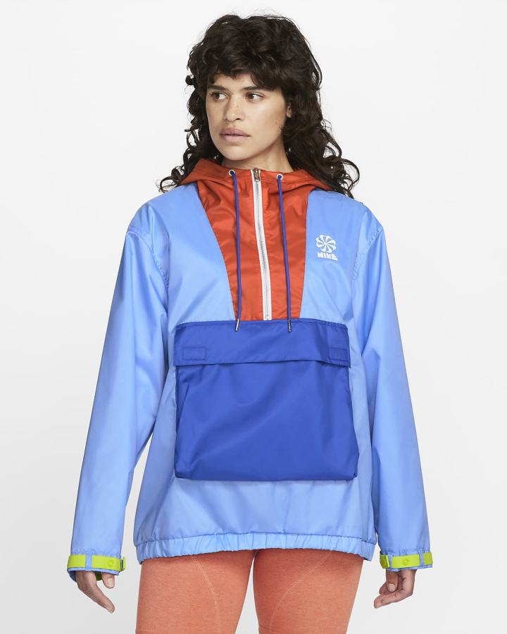 Chaquetas Nike Sportswear Circa 72 Windrunner Mujer Azules Naranjas Azul Real | FJYPV-5739