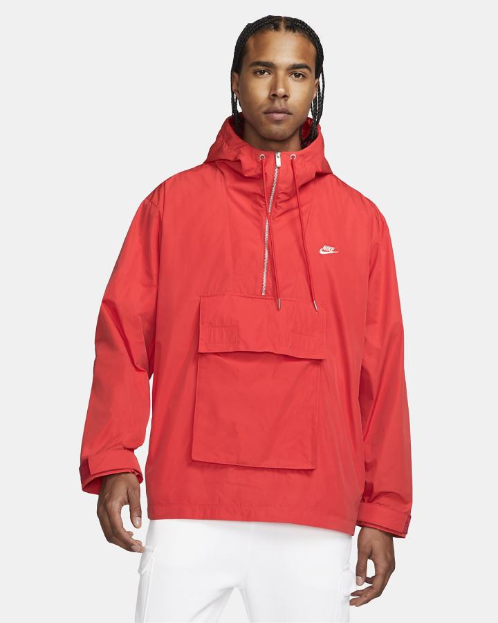 Chaquetas Nike Sportswear Circa Lined Anorak Hombre Rojas Claro | OTBAP-8603