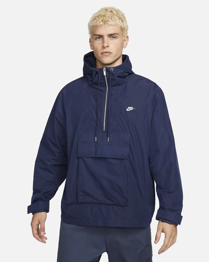Chaquetas Nike Sportswear Circa Lined Anorak Hombre Azul Marino Azul Real | TAQMB-9407