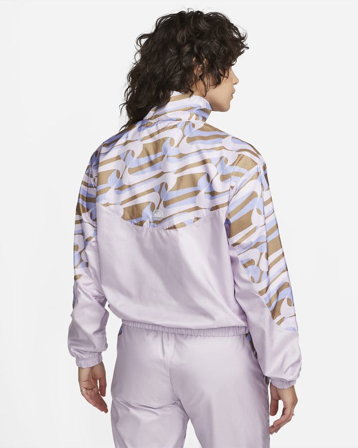 Chaquetas Nike Sportswear Icon Clash Woven Allover Print Mujer Blancas | AWZOV-5072