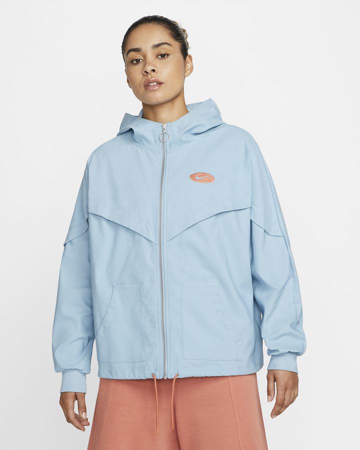 Chaquetas Nike Sportswear Icon Clash Woven Boyfriend Mujer Azules | GDTZB-2456