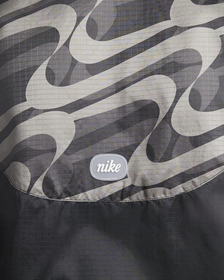 Chaquetas Nike Sportswear Icon Clash Woven Allover Print Mujer Negras Blancas | SAEWN-0842