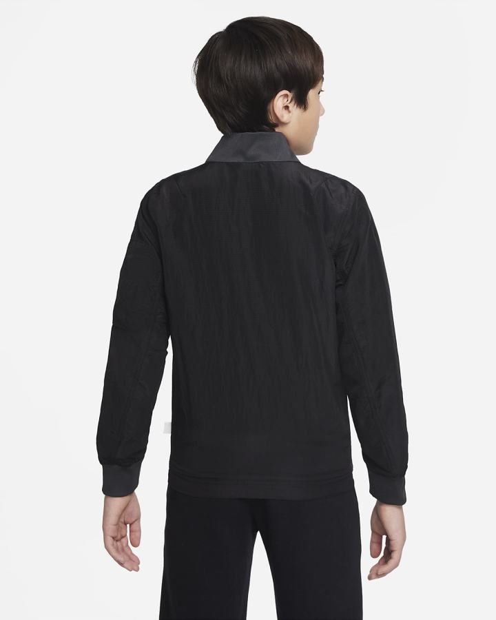 Chaquetas Nike Sportswear Kids Bomber Niño Negras Gris Oscuro | DPXVW-8435