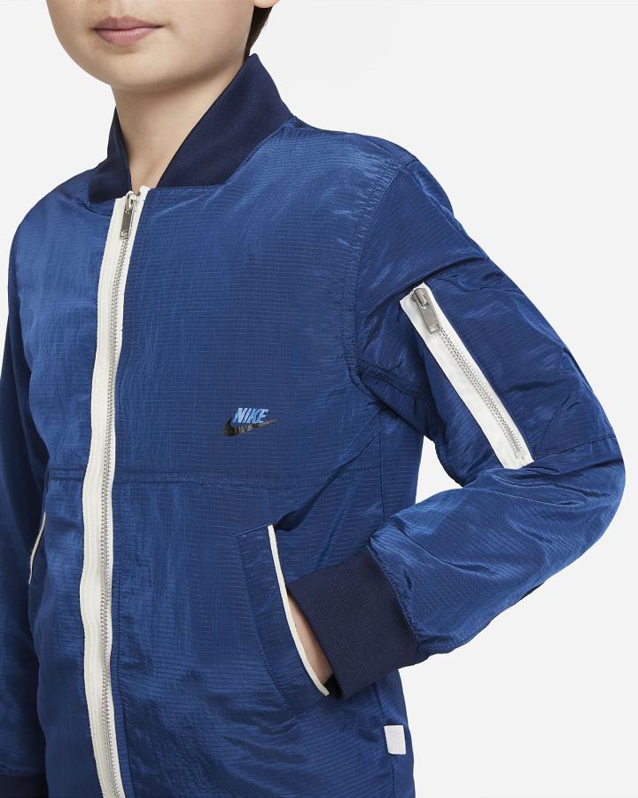 Chaquetas Nike Sportswear Kids Bomber Niño Azules Oscuro Azul Marino | FCQRV-6021