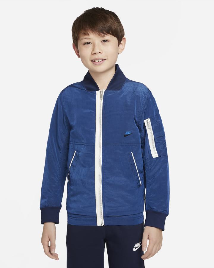 Chaquetas Nike Sportswear Kids Bomber Niño Azules Oscuro Azul Marino | FCQRV-6021