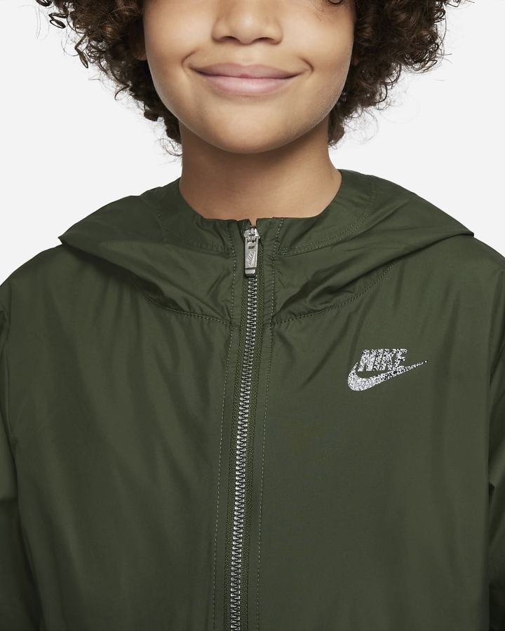 Chaquetas Nike Sportswear Kids Pack Utility Kids Niño Gris Oscuro Verde | OMBVF-2354
