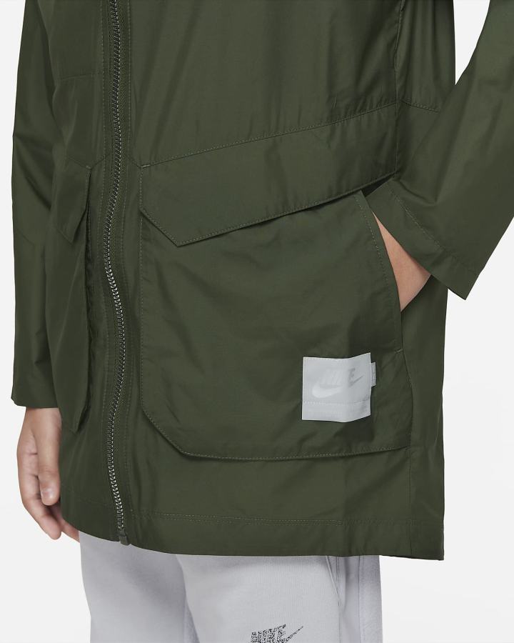 Chaquetas Nike Sportswear Kids Pack Utility Kids Niño Gris Oscuro Verde | OMBVF-2354