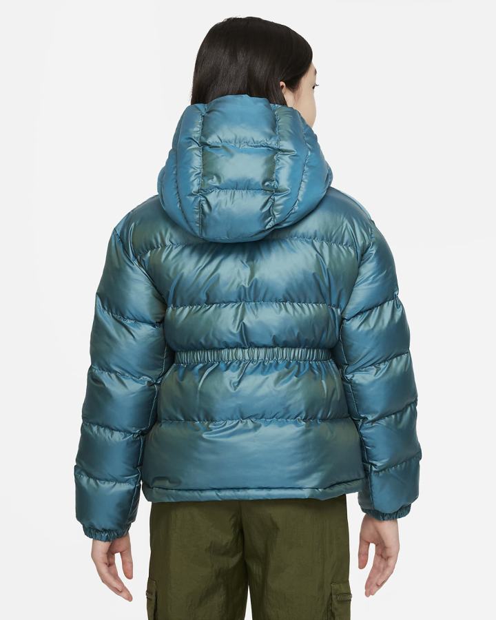 Chaquetas Nike Sportswear Kids Synthetic-Fill Hooded Niña Verde Azules Blancas | RSDOP-1795