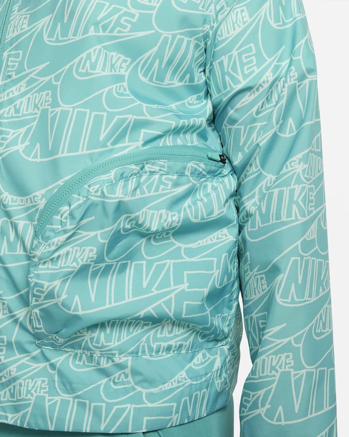 Chaquetas Nike Sportswear Kids Woven (Extended Size) Niño Turquesa Amarillo Oscuro | HTBQN-5813