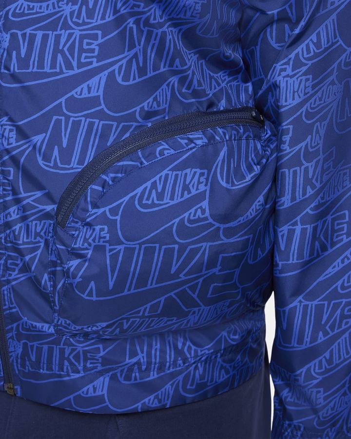 Chaquetas Nike Sportswear Kids Woven (Extended Size) Niño Azul Marino Azules | RHNZO-1905