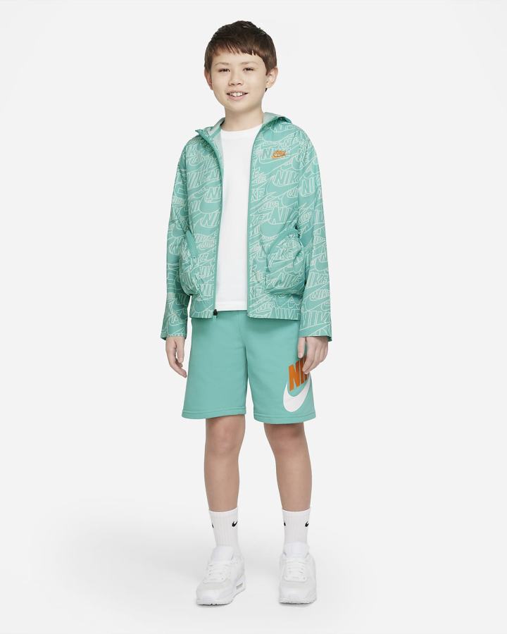Chaquetas Nike Sportswear Kids Woven (Extended Size) Niño Turquesa Amarillo Oscuro | RQEXD-0195