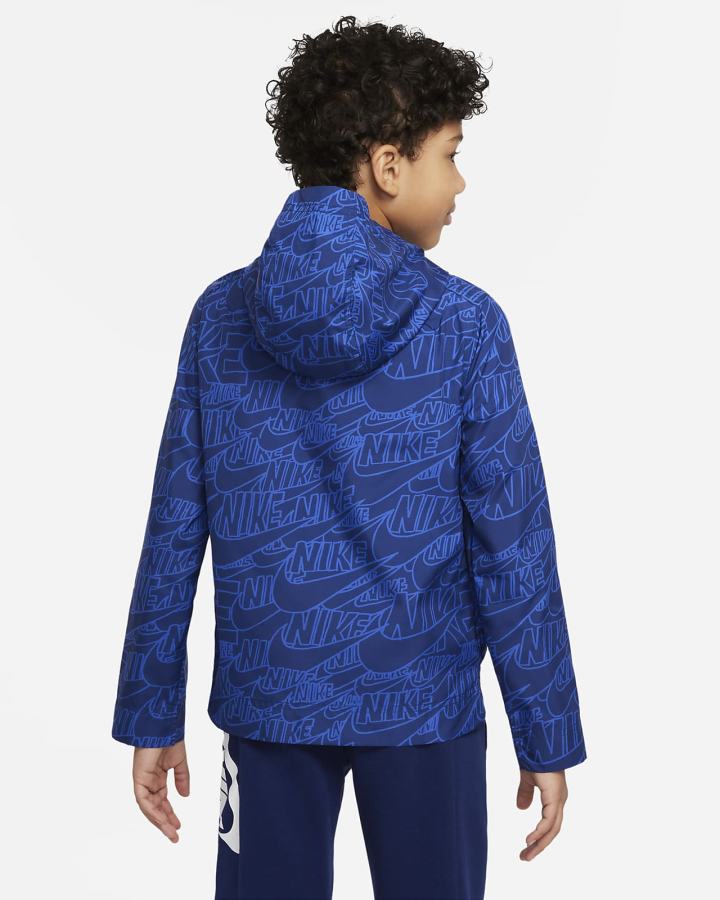 Chaquetas Nike Sportswear Kids Woven (Extended Size) Niño Azul Marino Azules | SNHAI-5843