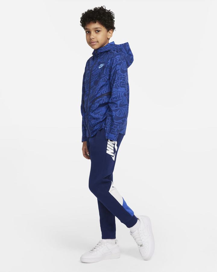 Chaquetas Nike Sportswear Kids Woven (Extended Size) Niño Azul Marino Azules | SNHAI-5843