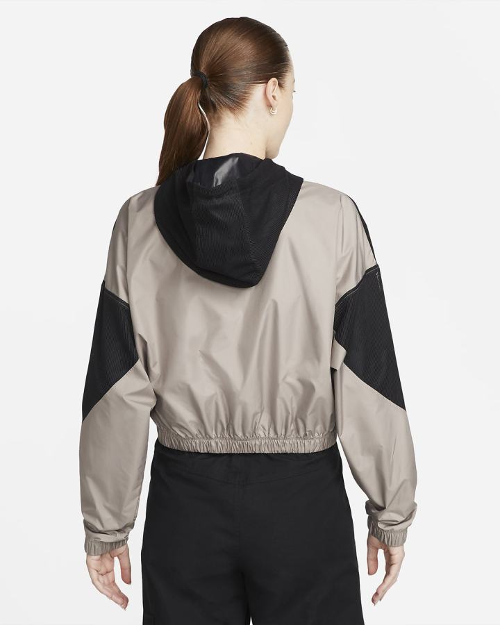 Chaquetas Nike Sportswear Mesh Mujer Negras Kaki Blancas | PHBOC-1289
