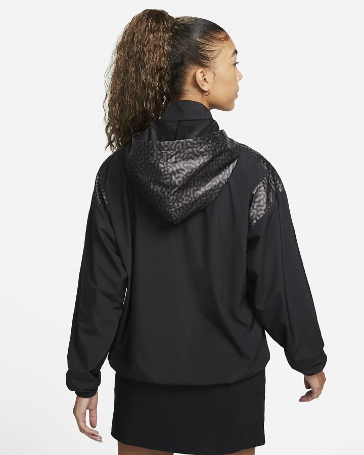 Chaquetas Nike Sportswear Sport Shine 1/4-Zip Woven Mujer Negras Blancas | CYLHJ-8127