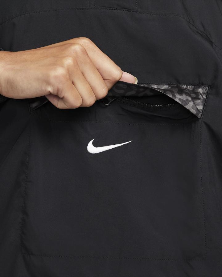 Chaquetas Nike Sportswear Sport Shine 1/4-Zip Woven Mujer Negras Blancas | CYLHJ-8127