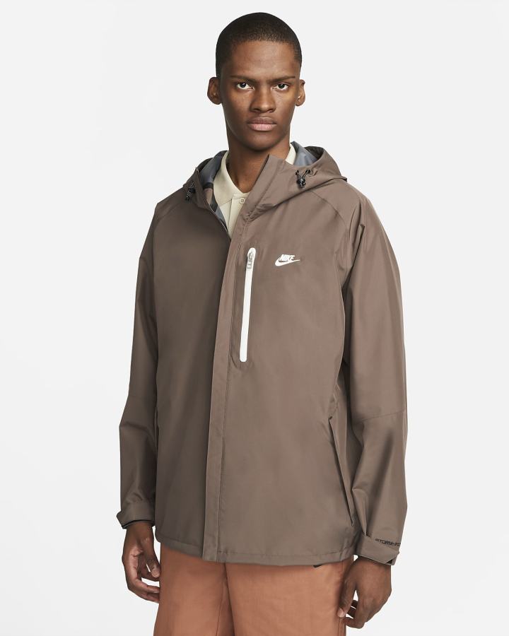 Chaquetas Nike Sportswear Storm-FIT Legacy Hooded Shell Hombre Marrones | CZYSK-9526
