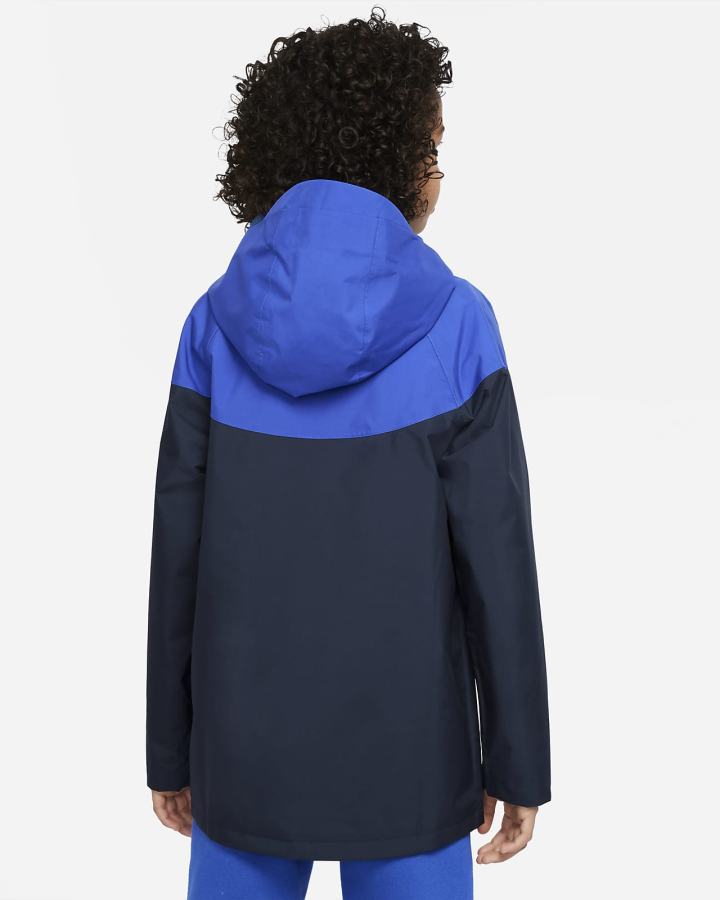 Chaquetas Nike Sportswear Storm-FIT Windrunner Kids Niño Azul Real Azul Marino Azules | MUSBZ-3628