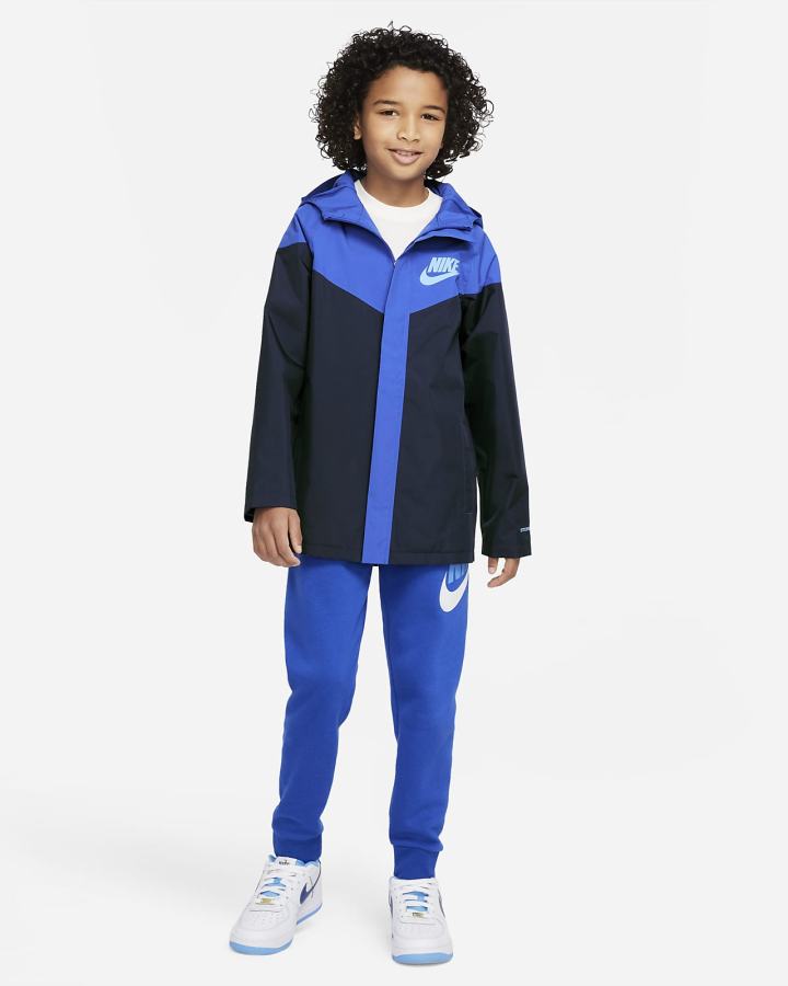 Chaquetas Nike Sportswear Storm-FIT Windrunner Kids Niño Azul Real Azul Marino Azules | MUSBZ-3628