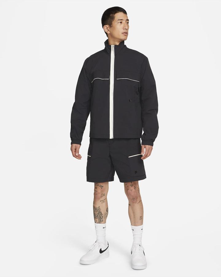 Chaquetas Nike Sportswear Style Essentials Lined M65 Hombre Negras Plateadas Negras | FCOBN-5182