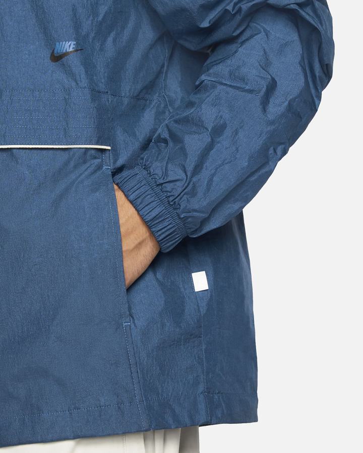 Chaquetas Nike Sportswear Style Essentials Lined Anorak Hombre Azules Oscuro Plateadas | PKSFG-0125