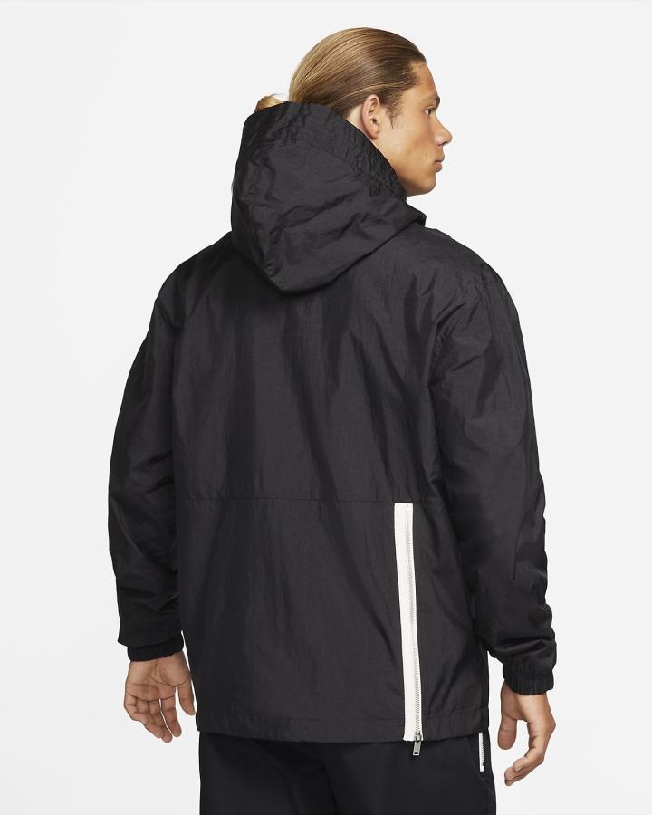Chaquetas Nike Sportswear Style Essentials Lined Anorak Hombre Negras Plateadas Negras | TNHKF-4681