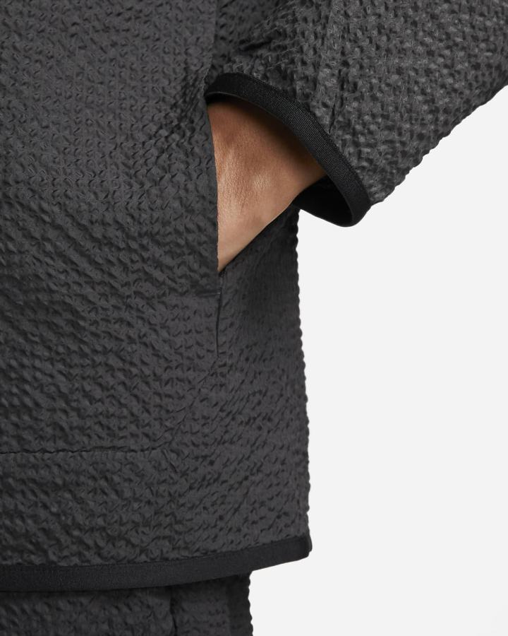 Chaquetas Nike Sportswear Tech Essentials Lined Woven Full-Zip Hooded Hombre Gris Oscuro | QCUZN-4620