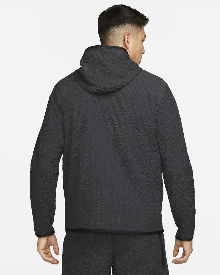 Chaquetas Nike Sportswear Tech Essentials Lined Woven Full-Zip Hooded Hombre Negras | ZUQEM-6913