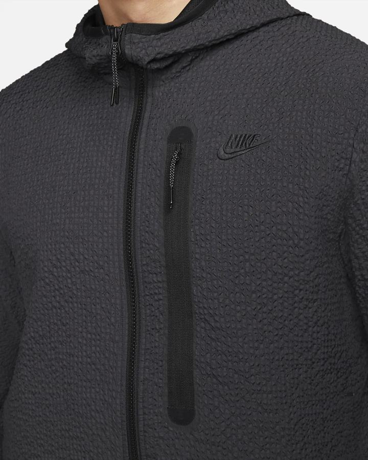 Chaquetas Nike Sportswear Tech Essentials Lined Woven Full-Zip Hooded Hombre Negras | ZUQEM-6913