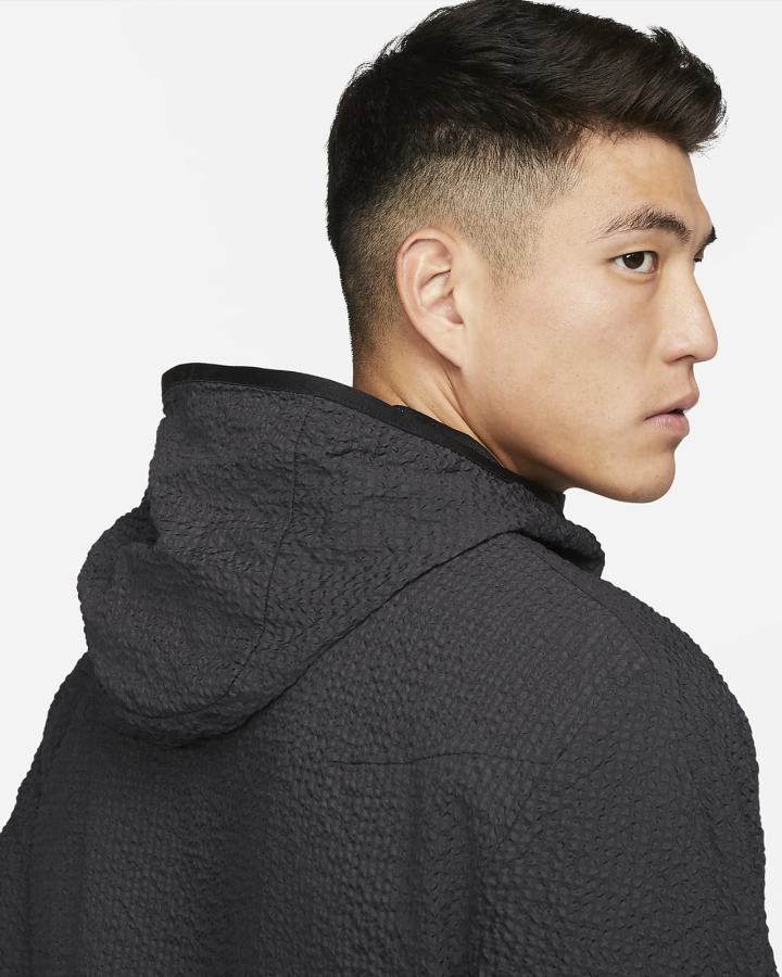 Chaquetas Nike Sportswear Tech Essentials Lined Woven Full-Zip Hooded Hombre Negras | ZUQEM-6913
