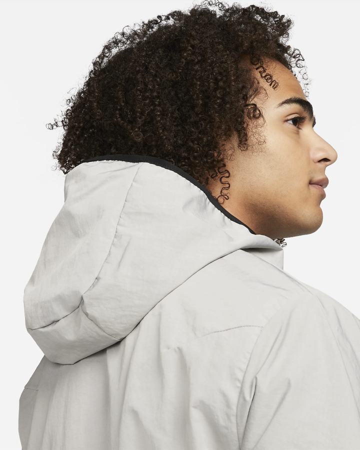 Chaquetas Nike Sportswear Tech Woven Full-Zip Lined Hooded Hombre Negras | JRKWQ-8276