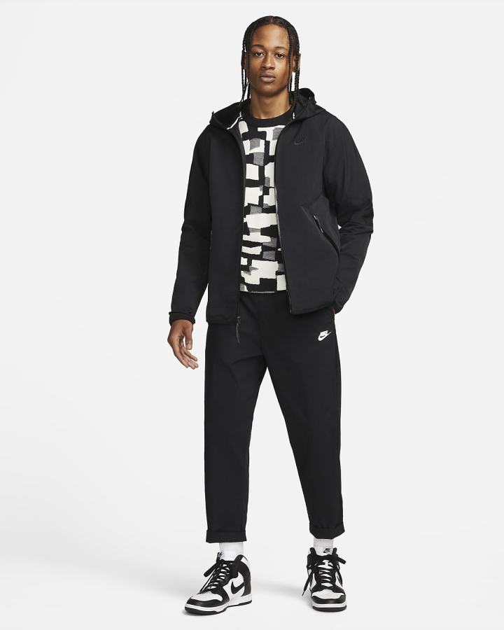 Chaquetas Nike Sportswear Tech Woven Full-Zip Lined Hooded Hombre Negras | ZERHF-4160