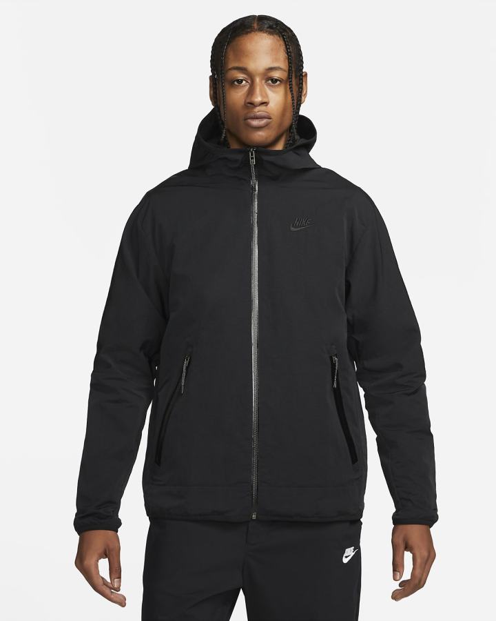 Chaquetas Nike Sportswear Tech Woven Full-Zip Lined Hooded Hombre Negras | ZERHF-4160