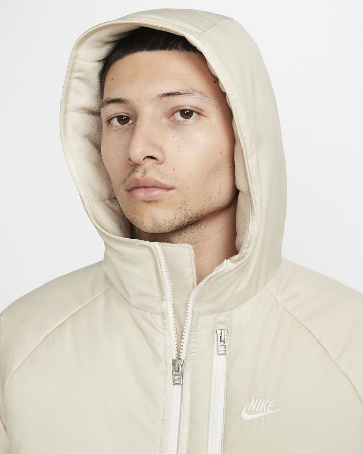 Chaquetas Nike Sportswear Therma-FIT Legacy Hooded Hombre Beige | FAOYZ-6798