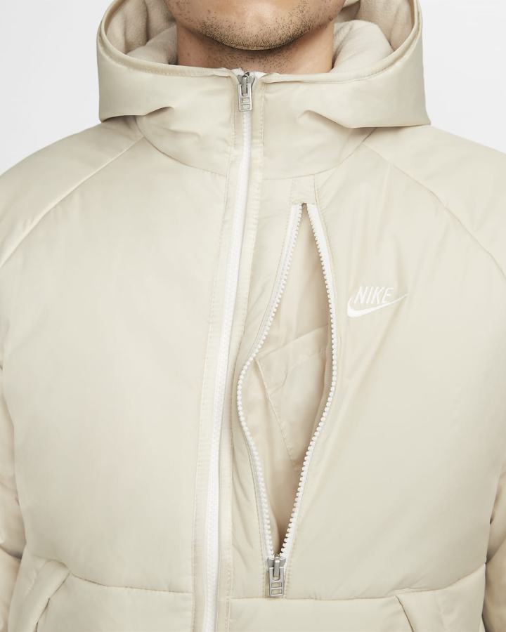 Chaquetas Nike Sportswear Therma-FIT Legacy Hooded Hombre Beige | FAOYZ-6798