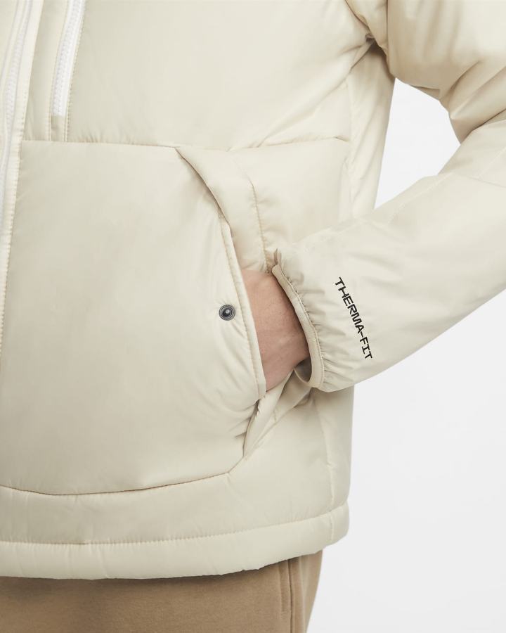 Chaquetas Nike Sportswear Therma-FIT Legacy Hooded Hombre Beige | FAOYZ-6798