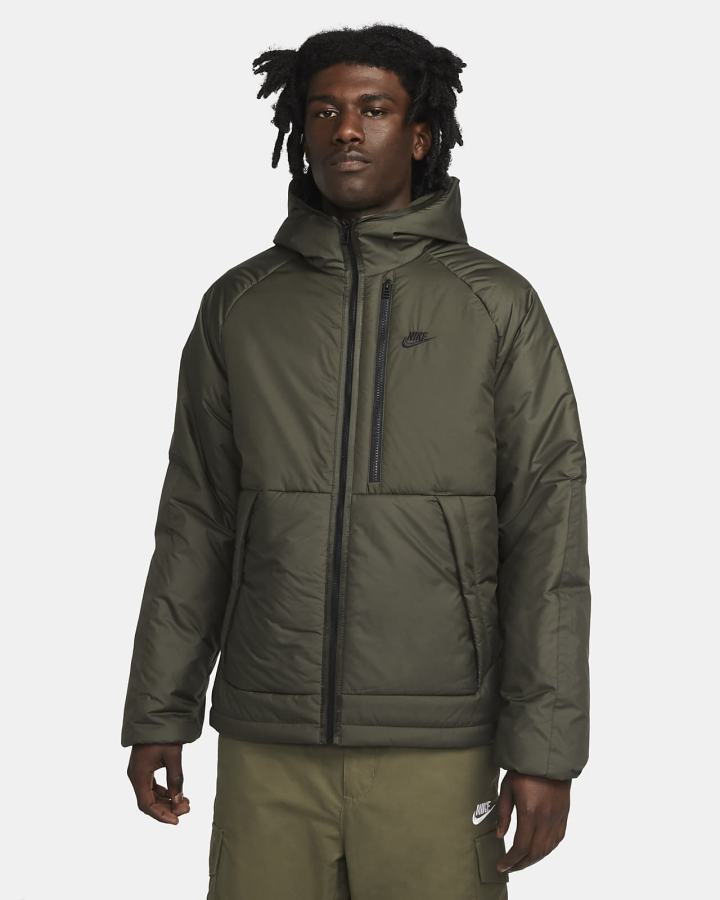 Chaquetas Nike Sportswear Therma-FIT Legacy Hooded Hombre Negras | JUAQG-0781