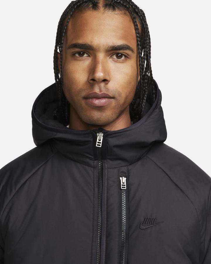 Chaquetas Nike Sportswear Therma-FIT Legacy Hooded Hombre Negras | PTLVA-6940