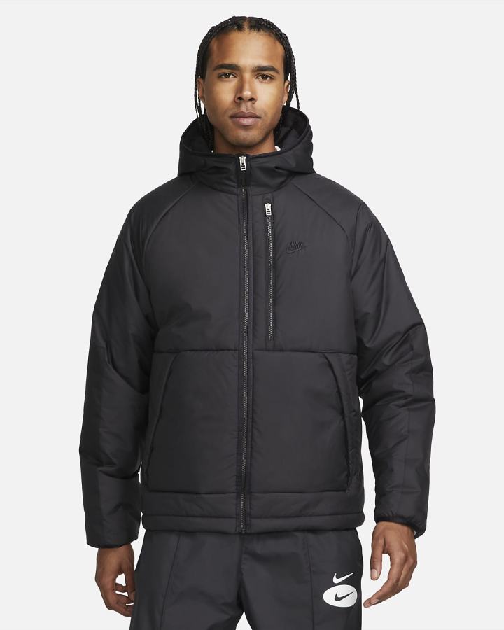 Chaquetas Nike Sportswear Therma-FIT Legacy Hooded Hombre Negras | PTLVA-6940