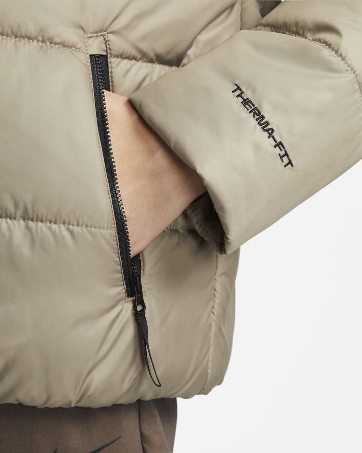 Chaquetas Nike Sportswear Therma-FIT Repel Synthetic-Fill Hooded Mujer Verde Oliva Negras | CJLKF-7310