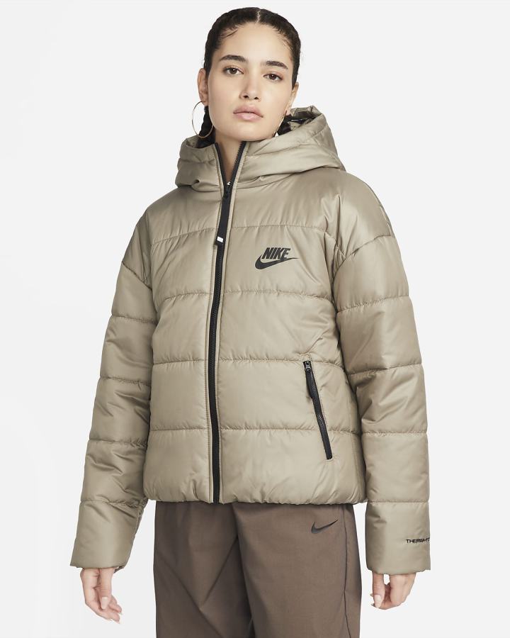 Chaquetas Nike Sportswear Therma-FIT Repel Synthetic-Fill Hooded Mujer Verde Oliva Negras | CJLKF-7310